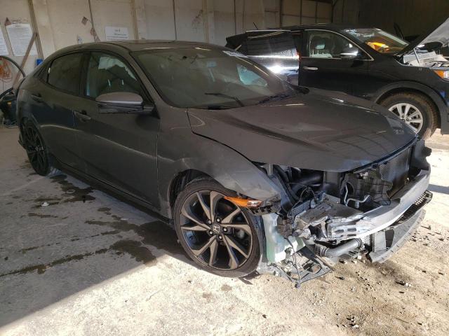 SHHFK7H93JU233176 - 2018 HONDA CIVIC SPORT TOURING GRAY photo 4