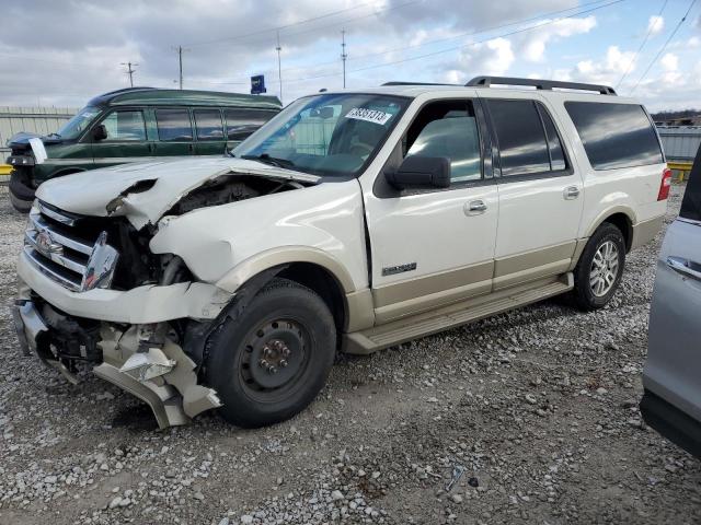 1FMFK18568LA58758 - 2008 FORD EXPEDITION EL EDDIE BAUER WHITE photo 1