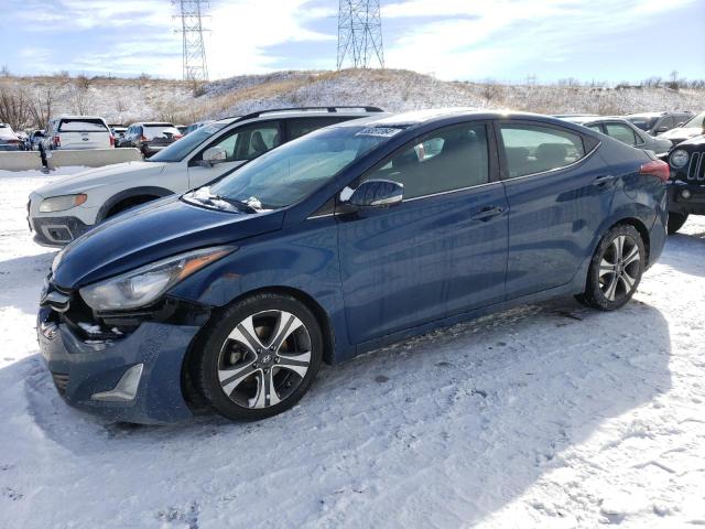 KMHDH4AH2GU552572 - 2016 HYUNDAI ELANTRA SE BLUE photo 1