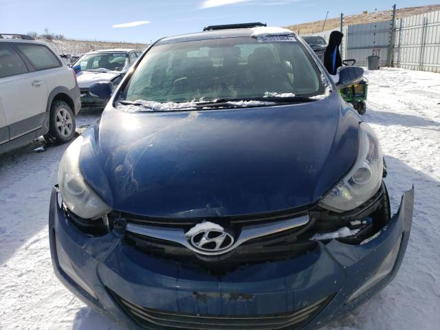 KMHDH4AH2GU552572 - 2016 HYUNDAI ELANTRA SE BLUE photo 5