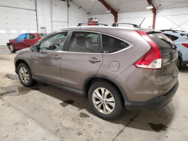 5J6RM4H7XCL003344 - 2012 HONDA CR-V EXL GRAY photo 2