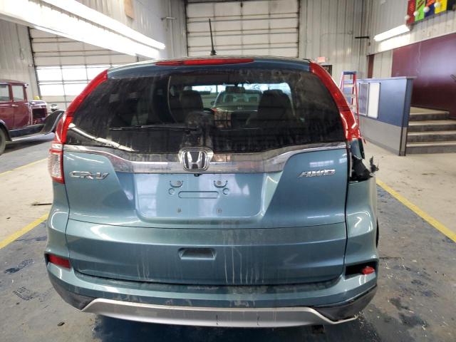 2HKRM4H56FH670862 - 2015 HONDA CR-V EX BLUE photo 6