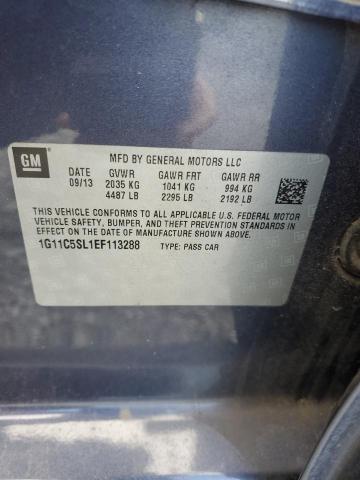 1G11C5SL1EF113288 - 2014 CHEVROLET MALIBU 1LT BLUE photo 13