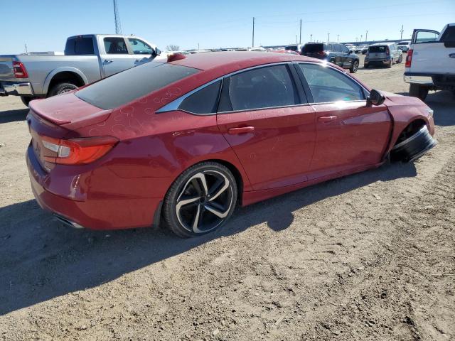 1HGCV1F38JA019141 - 2018 HONDA ACCORD SPORT RED photo 3