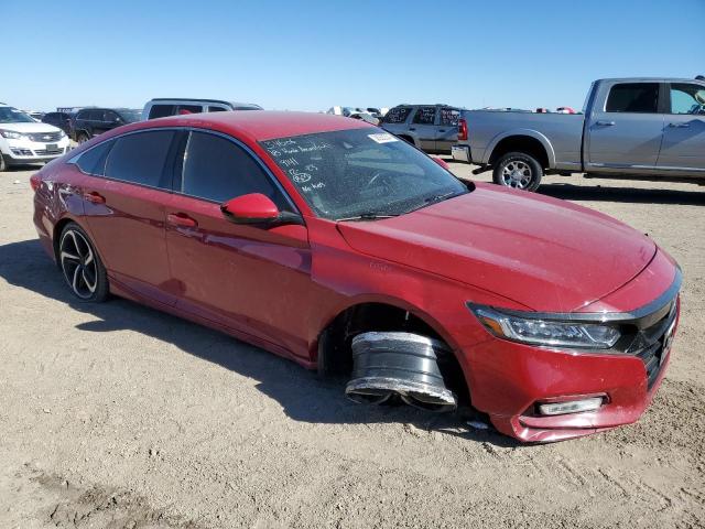 1HGCV1F38JA019141 - 2018 HONDA ACCORD SPORT RED photo 4