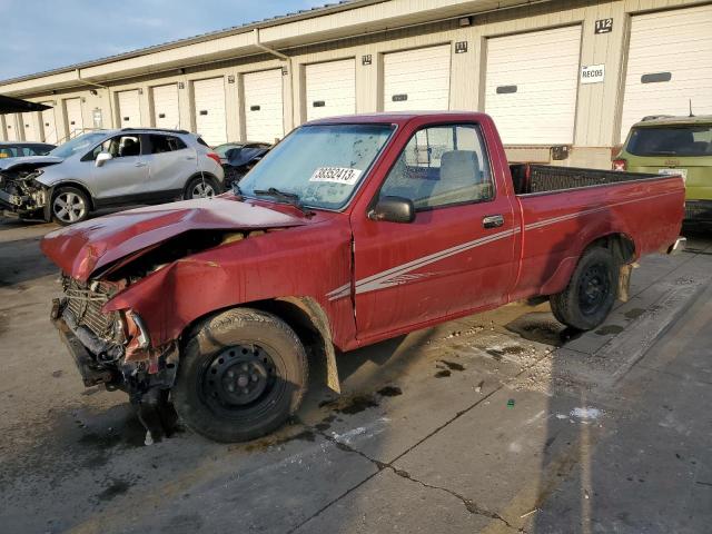 4TARN81P0NZ009489 - 1992 TOYOTA PICKUP 1/2 TON SHORT WHEELBASE DLX BURGUNDY photo 1