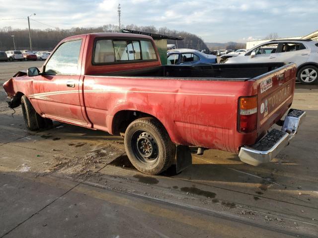 4TARN81P0NZ009489 - 1992 TOYOTA PICKUP 1/2 TON SHORT WHEELBASE DLX BURGUNDY photo 2