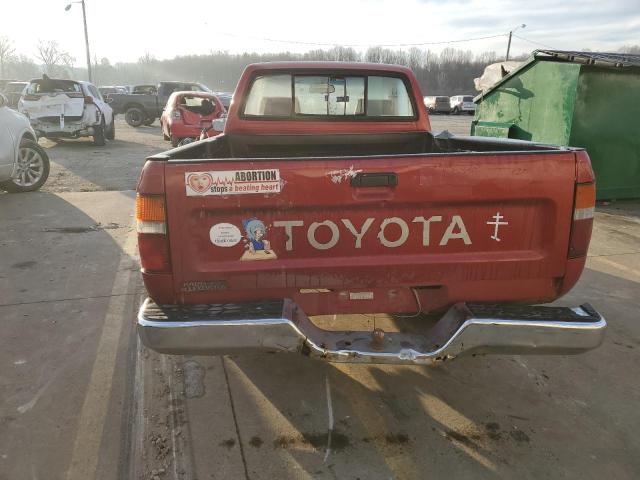 4TARN81P0NZ009489 - 1992 TOYOTA PICKUP 1/2 TON SHORT WHEELBASE DLX BURGUNDY photo 6