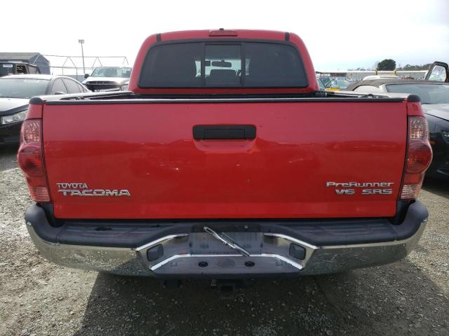 5TEJU62NX7Z384979 - 2007 TOYOTA TACOMA DOUBLE CAB PRERUNNER RED photo 6