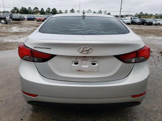 5NPDH4AE3FH576446 - 2015 HYUNDAI ELANTRA SE SILVER photo 6