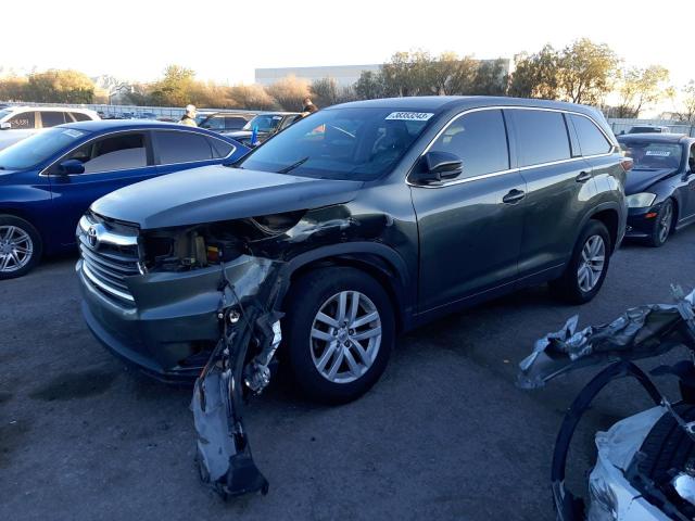 5TDZARFH3ES004327 - 2014 TOYOTA HIGHLANDER LE GRAY photo 1