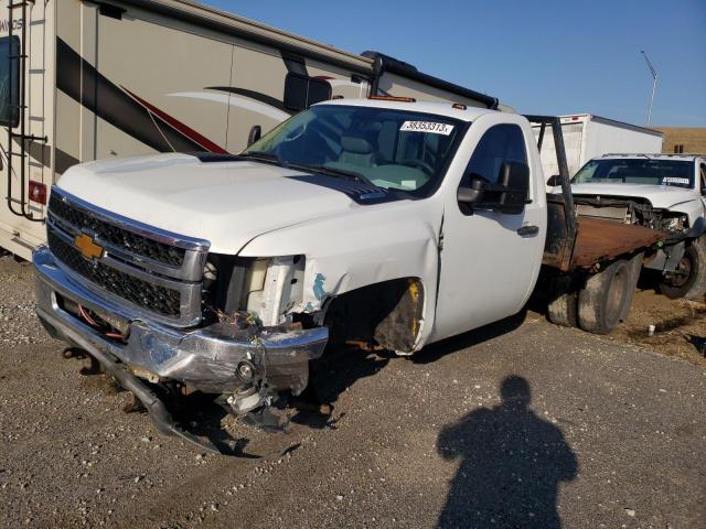 1GB3KZC84EF150036 - 2014 CHEVROLET SILVERADO K3500 WHITE photo 1