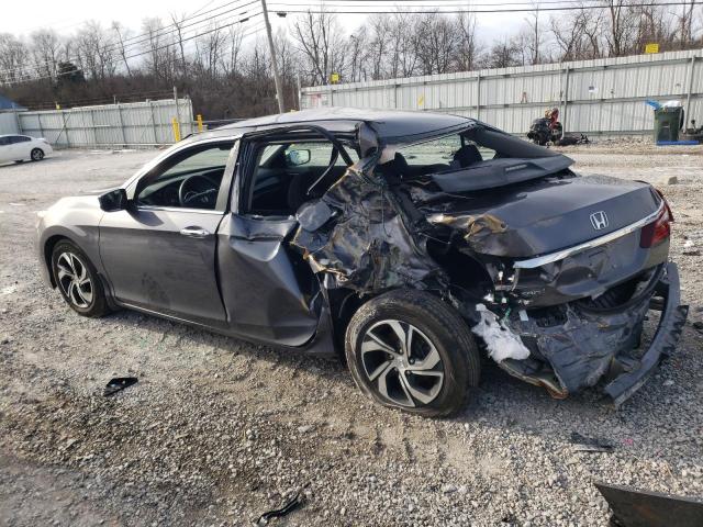 1HGCR2F35HA271840 - 2017 HONDA ACCORD LX GRAY photo 2