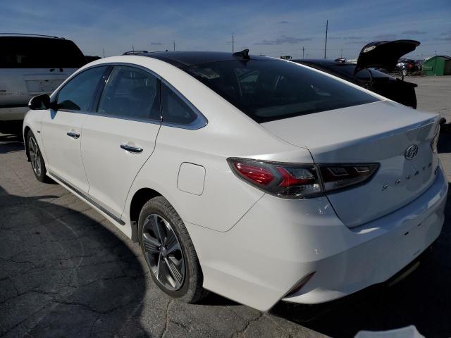 KMHE34L35KA092645 - 2019 HYUNDAI SONATA HYBRID WHITE photo 2