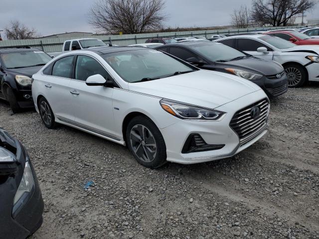 KMHE34L35KA092645 - 2019 HYUNDAI SONATA HYBRID WHITE photo 4