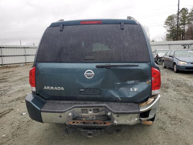 5N1AA08B65N731366 - 2005 NISSAN ARMADA SE BLUE photo 6