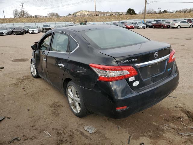 3N1AB7AP8DL689171 - 2013 NISSAN SENTRA S BLACK photo 2