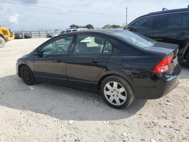 2HGFA16528H334880 - 2008 HONDA CIVIC LX BLACK photo 2