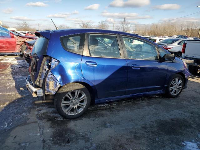 JHMGE8H44AS012632 - 2010 HONDA FIT SPORT BLUE photo 3