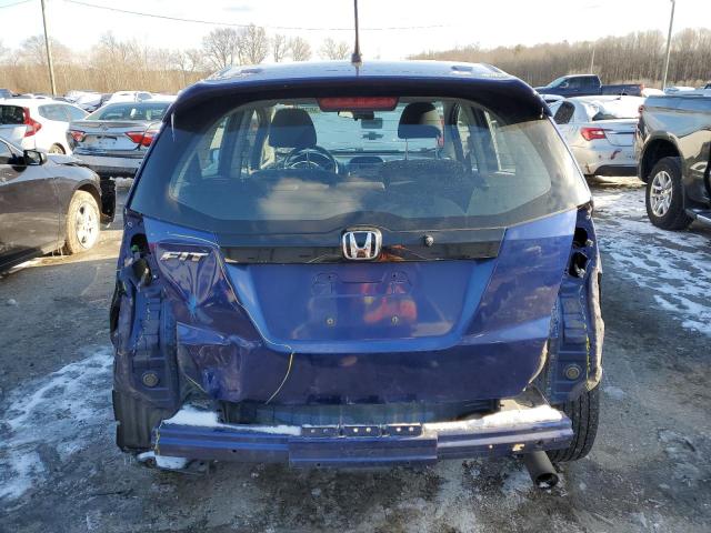 JHMGE8H44AS012632 - 2010 HONDA FIT SPORT BLUE photo 6