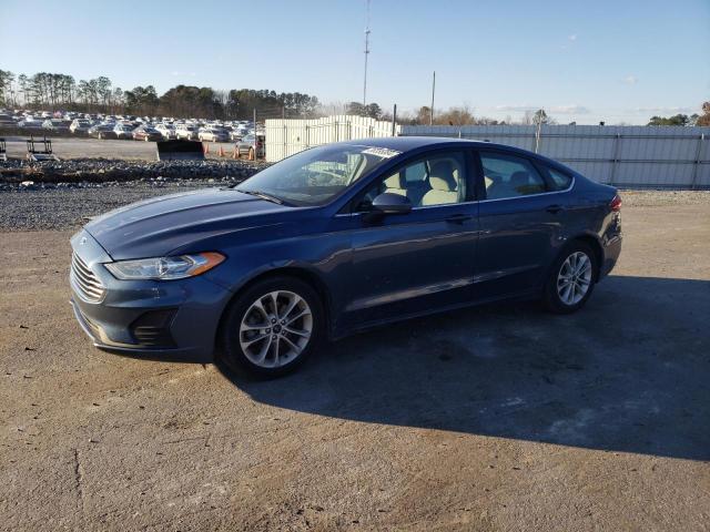 3FA6P0HD5KR193350 - 2019 FORD FUSION SE BLUE photo 1