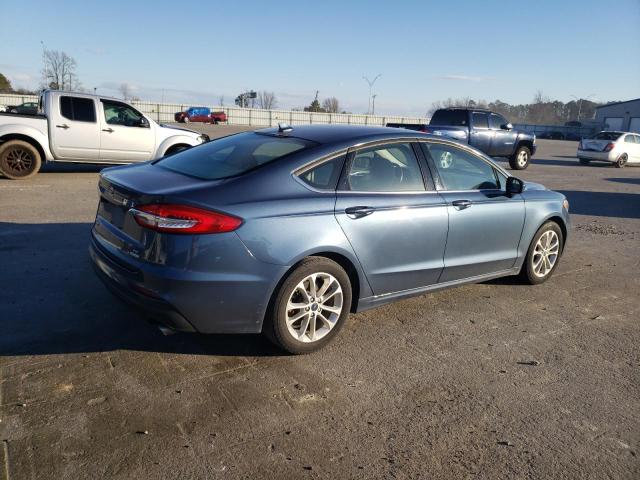 3FA6P0HD5KR193350 - 2019 FORD FUSION SE BLUE photo 3