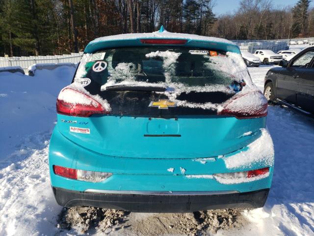 1G1FY6S06L4109667 - 2020 CHEVROLET BOLT EV LT TURQUOISE photo 6