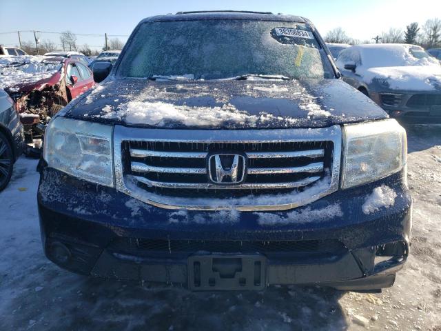 5FNYF4H24DB082997 - 2013 HONDA PILOT LX BLUE photo 5