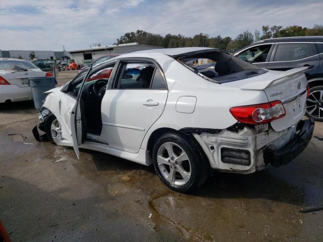 2T1BU4EE7BC565153 - 2011 TOYOTA COROLLA BASE WHITE photo 2