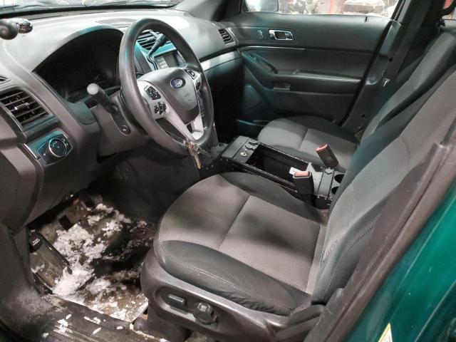 1FM5K8AR4EGB91735 - 2014 FORD EXPLORER POLICE INTERCEPTOR أخضر صورة 7