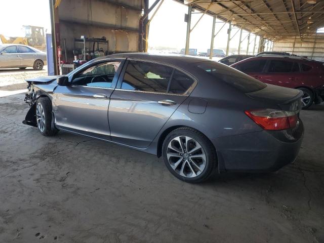 1HGCR2F5XFA152129 - 2015 HONDA ACCORD SPORT GRAY photo 2