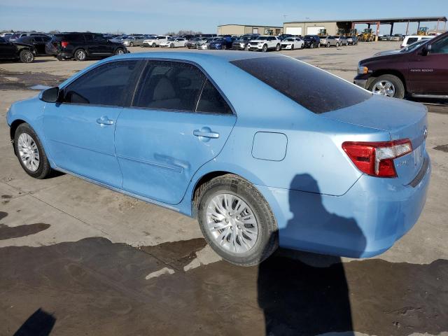 4T4BF1FK4CR254492 - 2012 TOYOTA CAMRY BASE BLUE photo 2