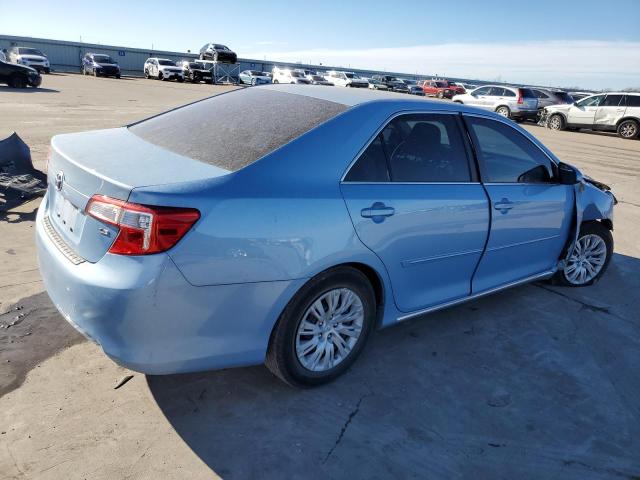 4T4BF1FK4CR254492 - 2012 TOYOTA CAMRY BASE BLUE photo 3