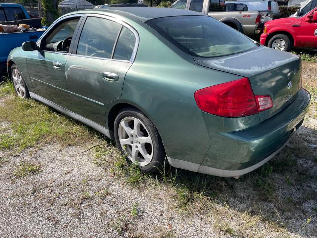 JNKCV51E03M003742 - 2003 INFINITI G35 GREEN photo 3