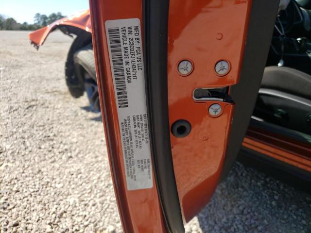 2C3CDZFJ1LH247117 - 2020 DODGE CHALLENGER R/T SCAT PACK ORANGE photo 10