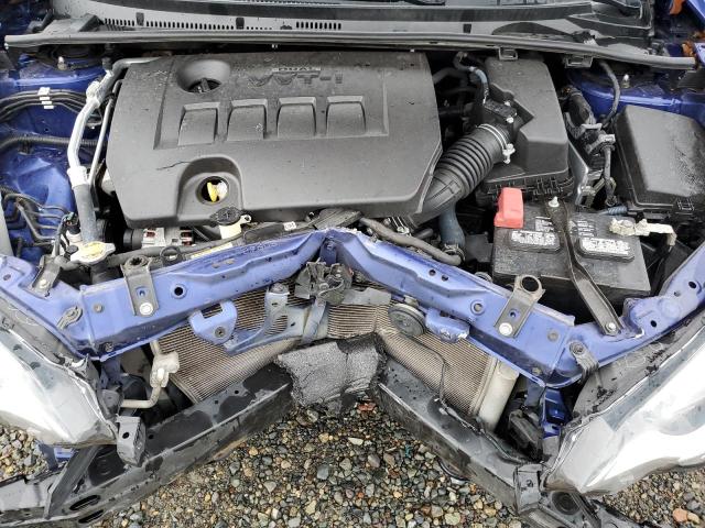 2T1BURHEXGC658961 - 2016 TOYOTA COROLLA L BLUE photo 11