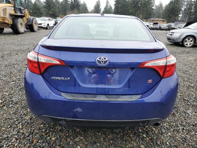 2T1BURHEXGC658961 - 2016 TOYOTA COROLLA L BLUE photo 6