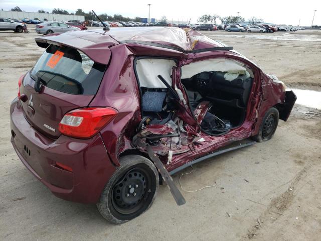 ML32A3HJ6JH001535 - 2018 MITSUBISHI MIRAGE ES Tünd qırmızı foto 3
