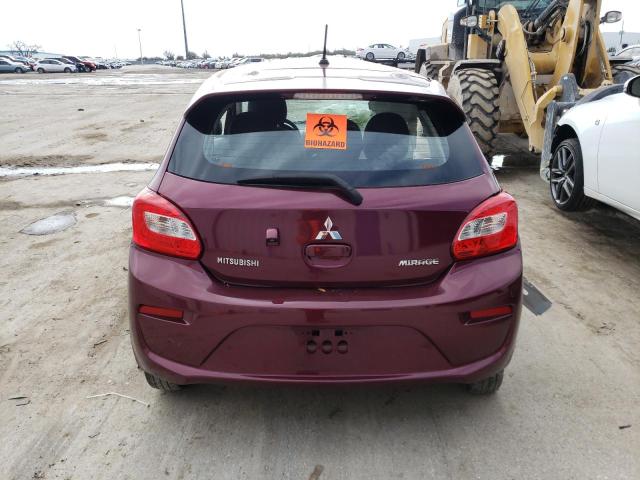 ML32A3HJ6JH001535 - 2018 MITSUBISHI MIRAGE ES Tünd qırmızı foto 6