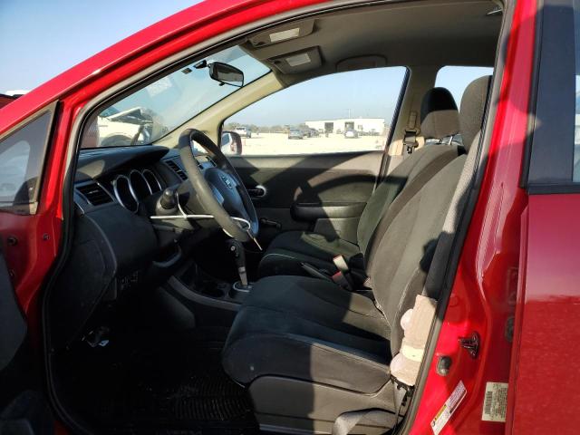 3N1BC1CP7BL389985 - 2011 NISSAN VERSA S RED photo 7