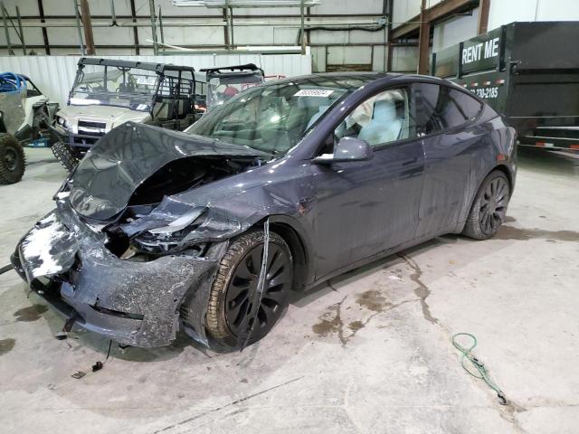 7SAYGDEF6NF459595 - 2022 TESLA MODEL Y GRAY photo 1