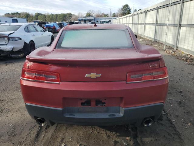 2G1FB1E30E9147311 - 2014 CHEVROLET CAMARO LT RED photo 6