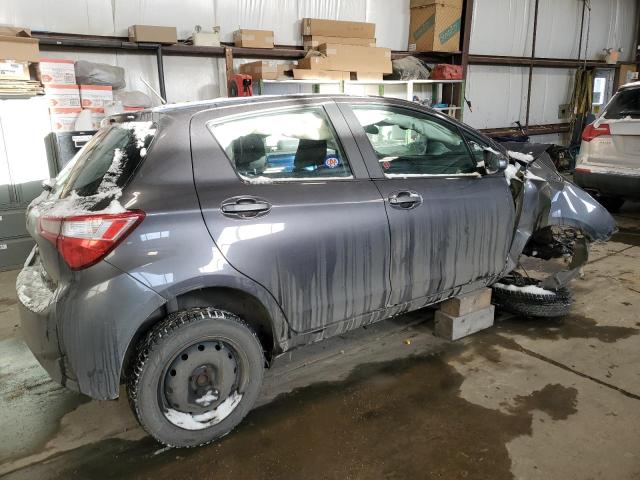 VNKKTUD31JA091245 - 2018 TOYOTA YARIS L CHARCOAL photo 3