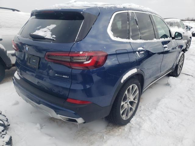 5UXCR6C09L9D08321 - 2020 BMW X5 XDRIVE40I BLUE photo 3