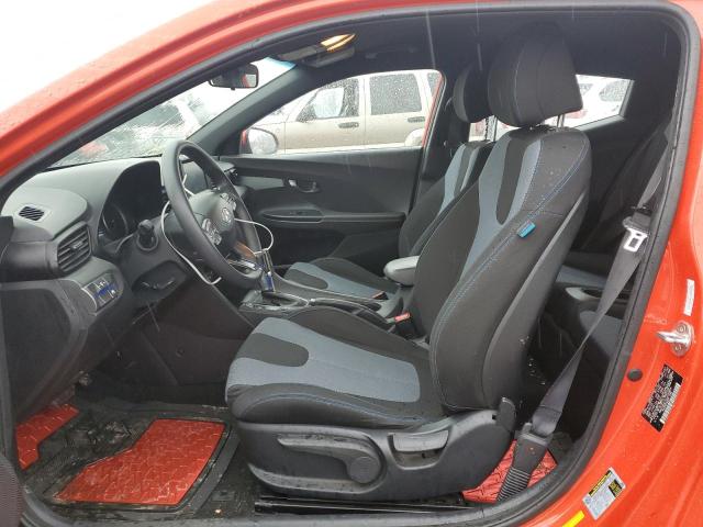 KMHTG6AFXLU020859 - 2020 HYUNDAI VELOSTER BASE ORANGE photo 7