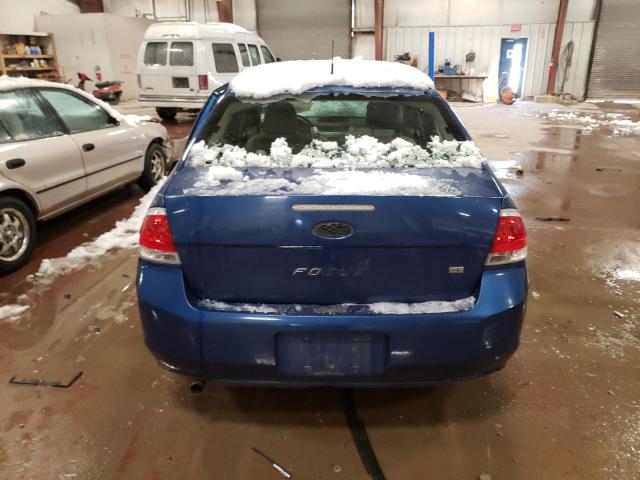 1FAHP35NX8W295756 - 2008 FORD FOCUS SE BLUE photo 6