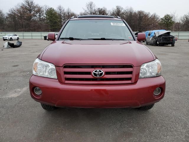 JTEEP21A870191483 - 2007 TOYOTA HIGHLANDER SPORT RED photo 5