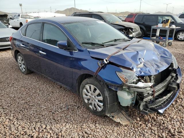 3N1AB7AP4KY328651 - 2019 NISSAN SENTRA S BLUE photo 4