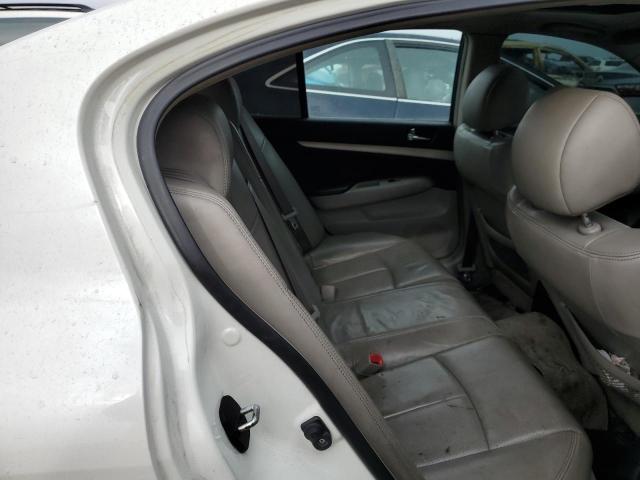 JNKBV61E18M205305 - 2008 INFINITI G35 WHITE photo 10