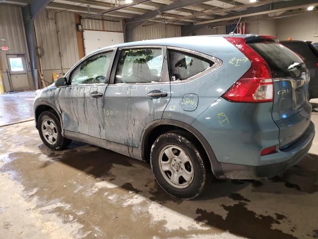 2HKRM4H36FH702739 - 2015 HONDA CR-V LX BLUE photo 2